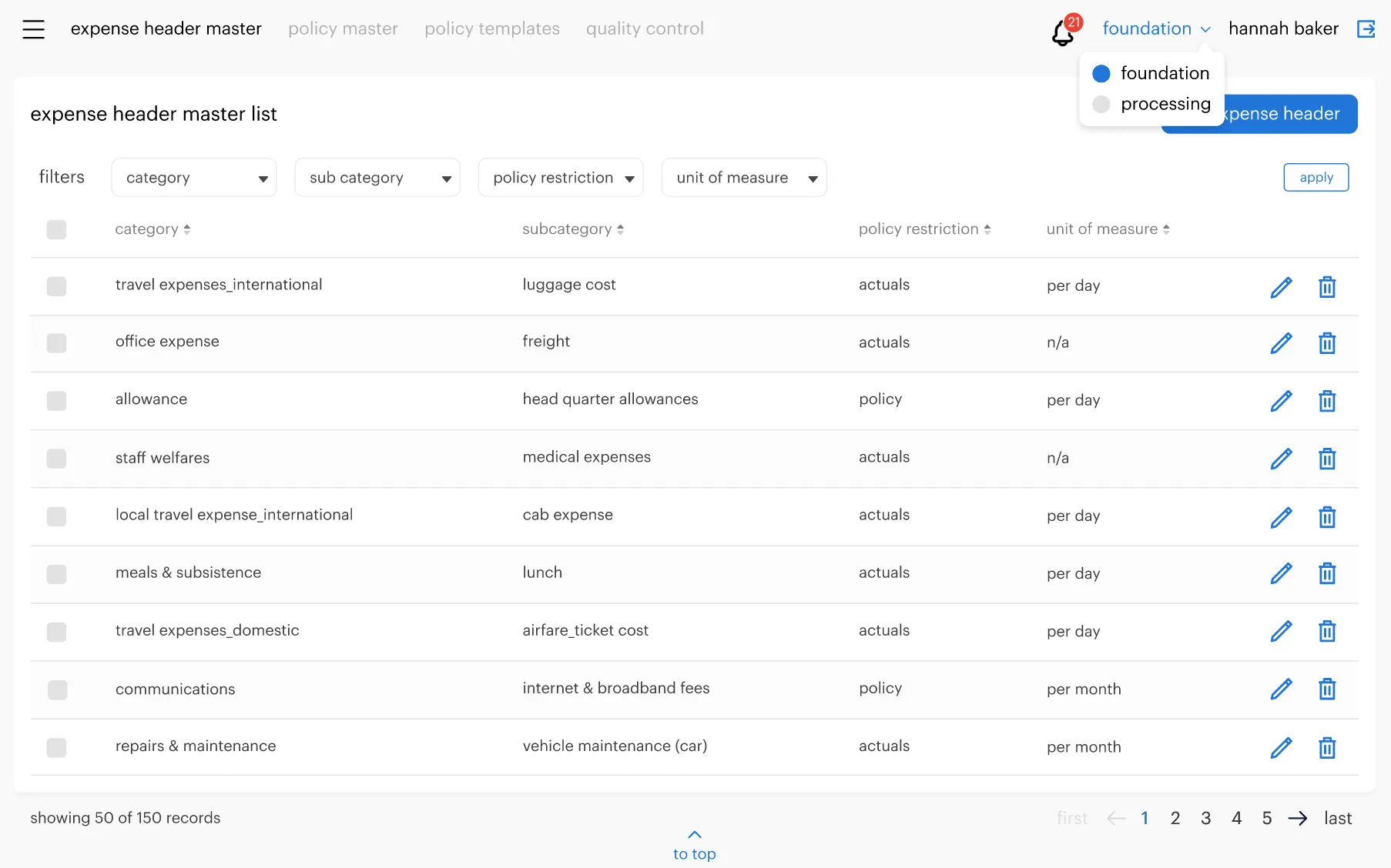 One Randstad Reimbursement Expense Header Master Web