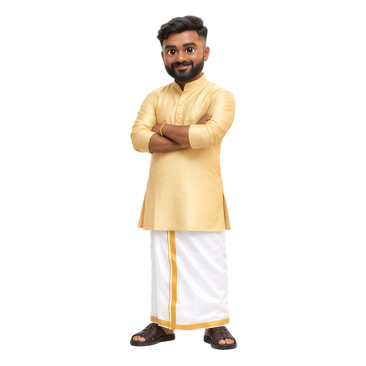 Sarankumar standing with folded arms