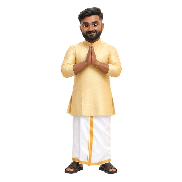 Sarankumar greeting visitors